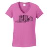 Ladies Heavy Cotton™ 100% Cotton V-Neck T-Shirt Thumbnail