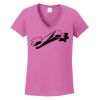 Ladies Heavy Cotton™ 100% Cotton V-Neck T-Shirt Thumbnail