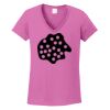 Ladies Heavy Cotton™ 100% Cotton V-Neck T-Shirt Thumbnail