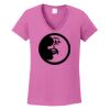 Ladies Heavy Cotton™ 100% Cotton V-Neck T-Shirt Thumbnail