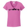 Ladies Heavy Cotton™ 100% Cotton V-Neck T-Shirt Thumbnail