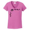 Ladies Heavy Cotton™ 100% Cotton V-Neck T-Shirt Thumbnail