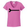 Ladies Heavy Cotton™ 100% Cotton V-Neck T-Shirt Thumbnail
