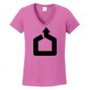 Ladies Heavy Cotton™ 100% Cotton V-Neck T-Shirt Thumbnail