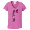 Ladies Heavy Cotton™ 100% Cotton V-Neck T-Shirt Thumbnail