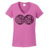 Ladies Heavy Cotton™ 100% Cotton V-Neck T-Shirt Thumbnail