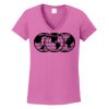 Ladies Heavy Cotton™ 100% Cotton V-Neck T-Shirt Thumbnail
