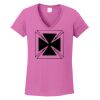 Ladies Heavy Cotton™ 100% Cotton V-Neck T-Shirt Thumbnail