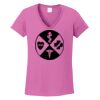 Ladies Heavy Cotton™ 100% Cotton V-Neck T-Shirt Thumbnail
