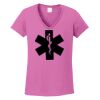 Ladies Heavy Cotton™ 100% Cotton V-Neck T-Shirt Thumbnail