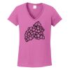 Ladies Heavy Cotton™ 100% Cotton V-Neck T-Shirt Thumbnail