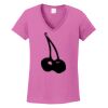 Ladies Heavy Cotton™ 100% Cotton V-Neck T-Shirt Thumbnail