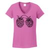 Ladies Heavy Cotton™ 100% Cotton V-Neck T-Shirt Thumbnail