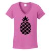 Ladies Heavy Cotton™ 100% Cotton V-Neck T-Shirt Thumbnail