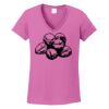 Ladies Heavy Cotton™ 100% Cotton V-Neck T-Shirt Thumbnail