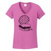 Ladies Heavy Cotton™ 100% Cotton V-Neck T-Shirt Thumbnail