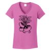 Ladies Heavy Cotton™ 100% Cotton V-Neck T-Shirt Thumbnail