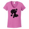 Ladies Heavy Cotton™ 100% Cotton V-Neck T-Shirt Thumbnail