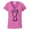 Ladies Heavy Cotton™ 100% Cotton V-Neck T-Shirt Thumbnail