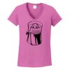 Ladies Heavy Cotton™ 100% Cotton V-Neck T-Shirt Thumbnail