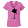 Ladies Heavy Cotton™ 100% Cotton V-Neck T-Shirt Thumbnail