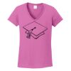 Ladies Heavy Cotton™ 100% Cotton V-Neck T-Shirt Thumbnail