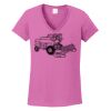 Ladies Heavy Cotton™ 100% Cotton V-Neck T-Shirt Thumbnail