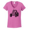 Ladies Heavy Cotton™ 100% Cotton V-Neck T-Shirt Thumbnail