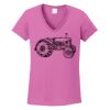 Ladies Heavy Cotton™ 100% Cotton V-Neck T-Shirt Thumbnail