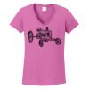 Ladies Heavy Cotton™ 100% Cotton V-Neck T-Shirt Thumbnail