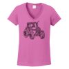 Ladies Heavy Cotton™ 100% Cotton V-Neck T-Shirt Thumbnail