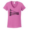 Ladies Heavy Cotton™ 100% Cotton V-Neck T-Shirt Thumbnail