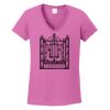 Ladies Heavy Cotton™ 100% Cotton V-Neck T-Shirt Thumbnail