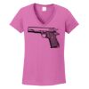 Ladies Heavy Cotton™ 100% Cotton V-Neck T-Shirt Thumbnail