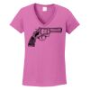 Ladies Heavy Cotton™ 100% Cotton V-Neck T-Shirt Thumbnail