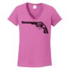 Ladies Heavy Cotton™ 100% Cotton V-Neck T-Shirt Thumbnail