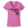 Ladies Heavy Cotton™ 100% Cotton V-Neck T-Shirt Thumbnail