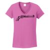 Ladies Heavy Cotton™ 100% Cotton V-Neck T-Shirt Thumbnail