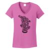 Ladies Heavy Cotton™ 100% Cotton V-Neck T-Shirt Thumbnail