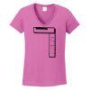Ladies Heavy Cotton™ 100% Cotton V-Neck T-Shirt Thumbnail