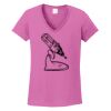 Ladies Heavy Cotton™ 100% Cotton V-Neck T-Shirt Thumbnail