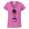 Ladies Heavy Cotton™ 100% Cotton V-Neck T-Shirt Thumbnail
