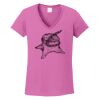 Ladies Heavy Cotton™ 100% Cotton V-Neck T-Shirt Thumbnail
