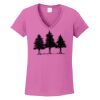 Ladies Heavy Cotton™ 100% Cotton V-Neck T-Shirt Thumbnail