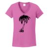 Ladies Heavy Cotton™ 100% Cotton V-Neck T-Shirt Thumbnail