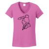 Ladies Heavy Cotton™ 100% Cotton V-Neck T-Shirt Thumbnail