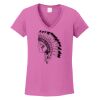 Ladies Heavy Cotton™ 100% Cotton V-Neck T-Shirt Thumbnail