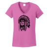 Ladies Heavy Cotton™ 100% Cotton V-Neck T-Shirt Thumbnail