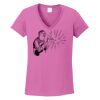 Ladies Heavy Cotton™ 100% Cotton V-Neck T-Shirt Thumbnail