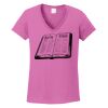 Ladies Heavy Cotton™ 100% Cotton V-Neck T-Shirt Thumbnail